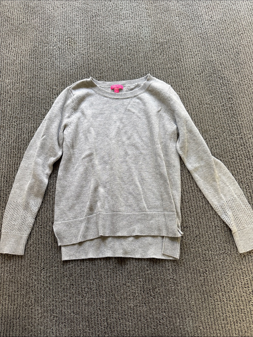 me.n.u. Light Gray Knit Crewneck Sweater